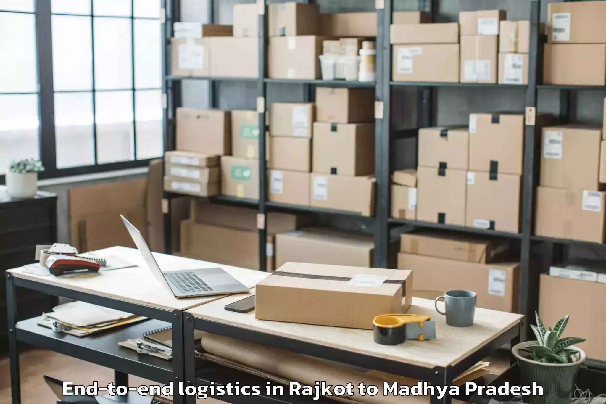 Leading Rajkot to Baldeogarh End To End Logistics Provider